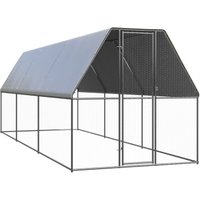 VidaXL Outdoor Hühnerkäfig mit Komplettüberdachung 2 m, 6 m, 2 m von VIDAXL