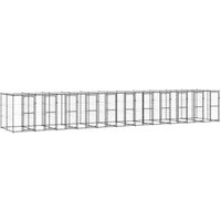 VidaXL Outdoor-Hundezwinger Stahl mit Dach schwarz 12,1 m, 2,2 m, 1,8 m VidaXL Outdoor-Hundezwinger Stahl mit Dach schwarz 12,1 m, 2,2 m, 1,8 m von VIDAXL