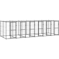 VidaXL Outdoor-Hundezwinger Stahl mit Dach schwarz 6,6 m, 2,2 m, 1,8 m VidaXL Outdoor-Hundezwinger Stahl mit Dach schwarz 6,6 m, 2,2 m, 1,8 m von VIDAXL