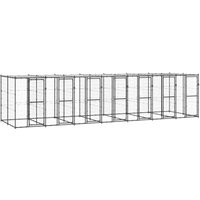 VidaXL Outdoor-Hundezwinger Stahl mit Dach schwarz 7,7 m, 2,2 m, 1,8 m VidaXL Outdoor-Hundezwinger Stahl mit Dach schwarz 7,7 m, 2,2 m, 1,8 m von VIDAXL