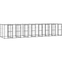 VidaXL Outdoor-Hundezwinger Stahl mit Dach schwarz 8,8 m, 2,2 m, 1,8 m VidaXL Outdoor-Hundezwinger Stahl mit Dach schwarz 8,8 m, 2,2 m, 1,8 m von VIDAXL