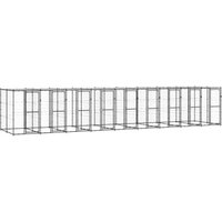 VidaXL Outdoor-Hundezwinger Stahl mit Dach schwarz 9,9 m, 2,2 m, 1,8 m VidaXL Outdoor-Hundezwinger Stahl mit Dach schwarz 9,9 m, 2,2 m, 1,8 m von VIDAXL