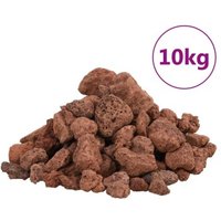 VidaXL Vulkangestein Rot 1-2 cm 10 kg von VIDAXL