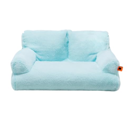 VIDECOR Modisches Katzensofa, Katzencouch – Flauschige, Kollabierbare Große Katzenbetten, Katzenmöbel, Wolken-Katzensofas mit Rutschfester Unterseite, 66 X 48 X 33 cm,B von VIDECOR