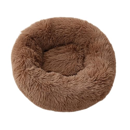 VIDECOR Rundes, Weiches, Flauschiges Hundebett – Höhlenbett für Kleine Hunde, Katzenbett, Selbstwärmendes Haustierbett, Haustierschlafbett für Kleine Hunde und Katzen,H-60cm von VIDECOR