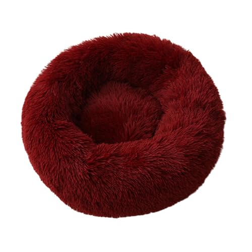 VIDECOR Rundes, Weiches, Flauschiges Hundebett – Höhlenbett für Kleine Hunde, Katzenbett, Selbstwärmendes Haustierbett, Haustierschlafbett für Kleine Hunde und Katzen,X-40cm von VIDECOR