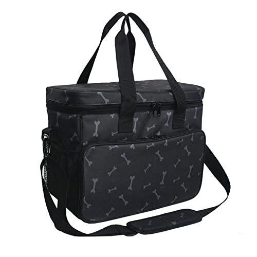 VIGAN Multifunktionale Haustier-Reise-Schultertasche für Hundefutter, Tragetasche, Behälter, Organizer-Set für Outdoor-Camping, Lebensmittel-Aufbewahrungsbehälter von VIGAN