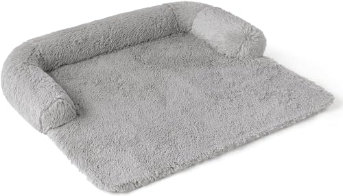 VIGOEXPRESS Hundekissen XXL 100 x 80 cm - Flauschige Hundebett mit Weiche Polsterung - Hundematte Maschinenwaschbar | PAWNEST (Beige) von VIGOEXPRESS