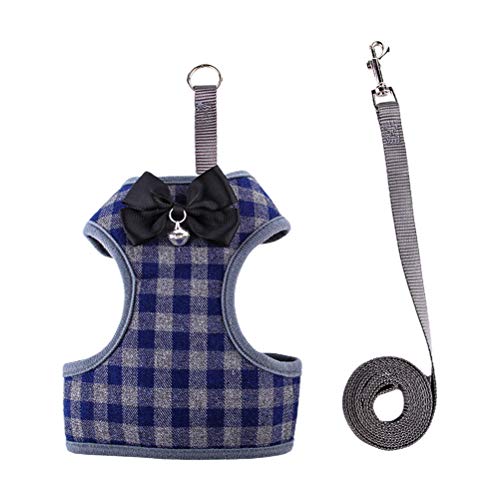 1 Set 2 Stück praktische Hundekostüme kreative Outdoor-Weste Leine Set (blau, S) Haustier Hund Durable Kostüm von VILLCASE