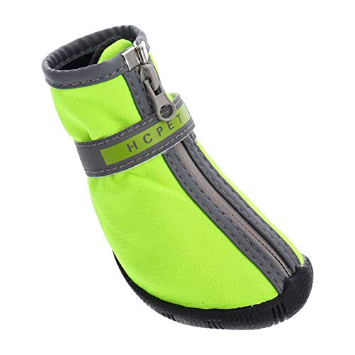 2 Paar Haustierschuhe Stiefel Für Hunde Schneeschuhe Für Kleine Hunde Hundesocken Hundestiefel Für Große Hunde Chihuahua-schuhe Für Hunde Warme Schuhe Reflektierendes Band Winter von VILLCASE