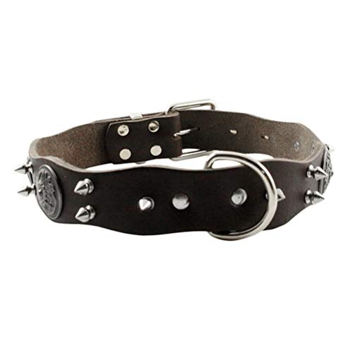 Für Hunde Großer Rassen Nylonkragen Mit Glocke Abbrechbare Hundehalsbänder Für Große Hunde Pet-pu-kragen Haustier Glocke Einstellbar Halsband von VILLCASE