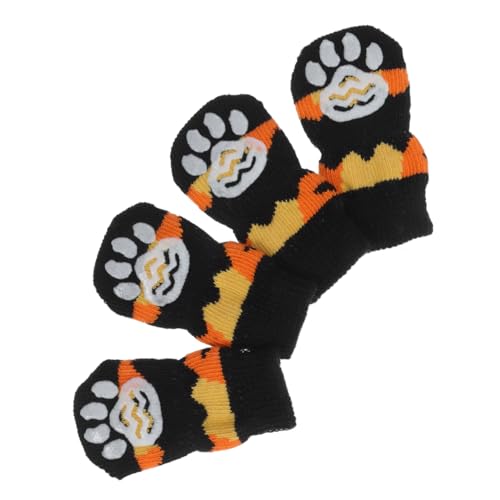 Slipper-socken Strickzubehör Halloween-socken Sockenschuhe Kürbis Socken Hundesocke Hausschuhe Haustier von VILLCASE