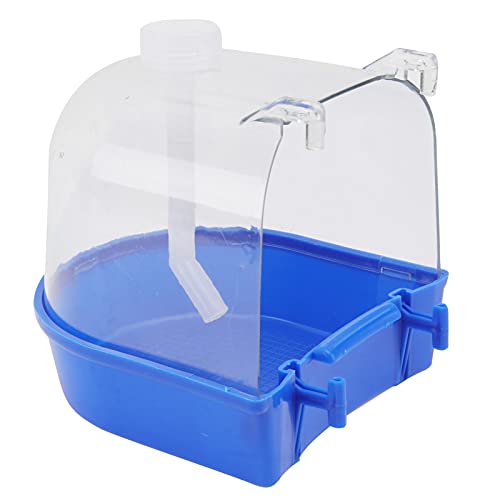 VILLCASE 1 Satz Papagei Badebox Vogelbadewanne Für Käfig Haustier Papageien Badewanne Vogeltränke Stein Papageienbadewanne Zubehör Für Heimvögel Vogelsand Vogelfütterer PVC-Material Hängend von VILLCASE