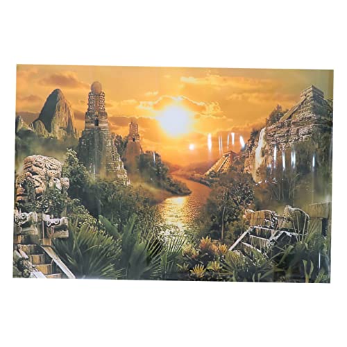 VILLCASE Wandbild Für Aquarium-Hintergrund Weltraumthema Aufkleber Für Aquarium 61 X 41 cm Dekoration Für Aquarium Kein Kratzer Einfach Anzubringen von VILLCASE