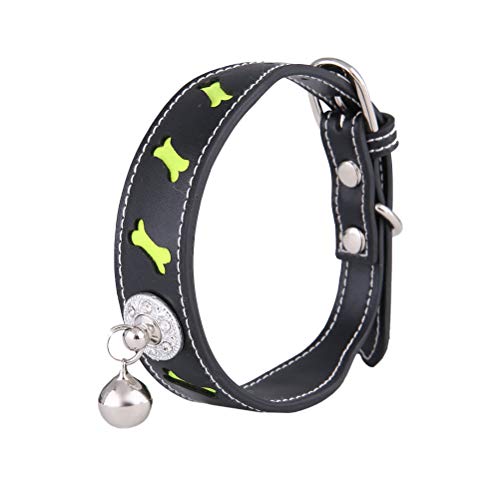 VILLCASE 1stk Welpen-id- Katzenhalsband Aus Pu- Für Hunde Dekorative Glocken Kleines Welpenhalsband Hund Glocke Jingle Bell Hundehalsband Schmücken Haustier von VILLCASE