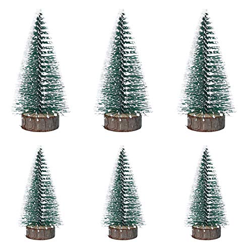 VILLCASE 6pcs Mini Weihnachtsbaum Stick White Cedar Desktop kleinen Weihnachtsbaum von VILLCASE