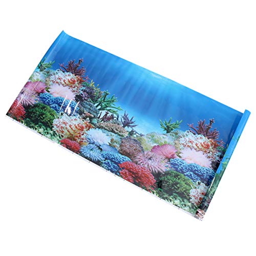 VILLCASE Aquarium-hintergrundaufkleber Dekorativer Aufkleber Für Aquarien Aquarienhintergrundkleber Aquarium-hintergrundplakat Hintergrundbild Dekor Aquarienkulisse -Bild Doppelseitig 3D von VILLCASE