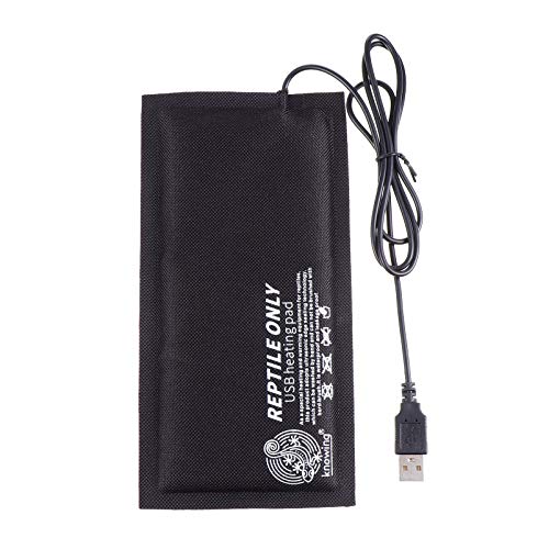 VILLCASE Haustier-Heizmatte für Reptilien, USB-Untertank-Thermostatschalter, für Reptilien, Eidechse, Schildkröte, Schlange, 20 x 10 cm von VILLCASE