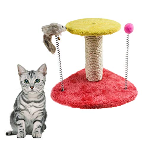 VILLCASE Kratzständer Für Katzen Kratzbaumturm Kratzbaum Klettern Kratzbaum Für Katzen Kletterspielzeug Kletterpfosten Für Katzen Klettergerüst Für Katzen Bambus Nach Sauber von VILLCASE