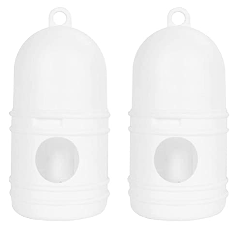 VILLCASE Sittich 2Pcs Tauben Feeder Wasser Topf Pet Trinker Dispenser Tauben Vögel Liefert- 1L Futterspender Für Vogelkäfige von VILLCASE