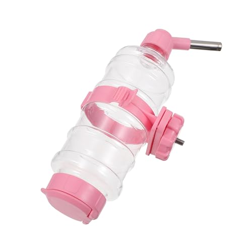 VILLFUL Automatischer Wasserspender Haustier-Wasserspender Tierbedarf für Hunde Katzen Kaninchen 473 ml Fassungsvermögen rosa Haustier-Wasserhalter von VILLFUL