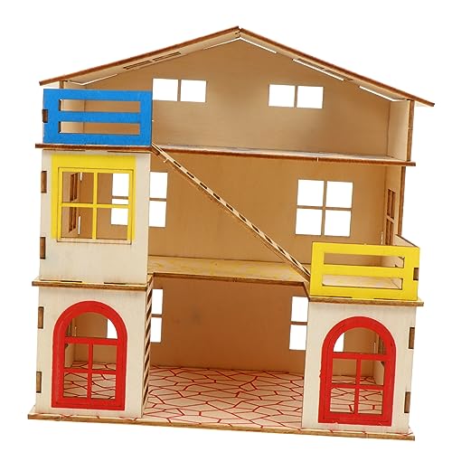 VILLFUL 1 Set Hamsterhaus Mit Etagen Kleintier Spielplatz Hamster Gemütliche Unterkunft Für Hamster Und Andere Kleintiere Inklusive Treppe Und Plattform von VILLFUL