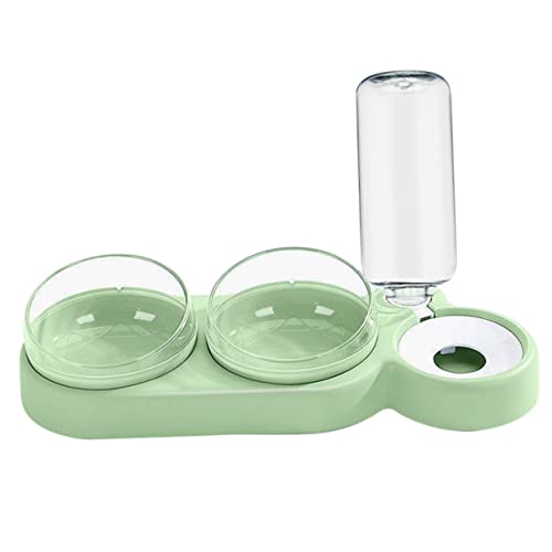 VILLFUL 1 Satz Hundenapf Katzennapf Doppelnapf pet Feeder Dog Bowl Katzennäpfe Cat Tilt erhöhte Schalen Haustiere Hundenäpfe waschbarer Haustiernapf für Wasser robuster Katzennapf Plastik von VILLFUL