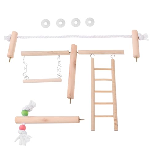 VILLFUL Papageienkäfig-Spielzeug Vogelstange Stehstange Leiter Holzspielzeug Haustiervögel Kleintier-kauspielzeug Vogelspielzeug Nymphensittich-Spielzeug Vogel VILLFUL Papageienkäfig-Spielzeug Vogelstange Stehstange Leiter Holzspielzeug Haustiervögel Kleintier-kauspielzeug Vogelspielzeug Nymphensittich-Spielzeug Vogel von VILLFUL