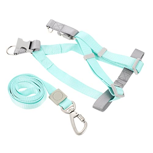 VILLFUL Mehrfarbiges Hundegeschirr mit Verstellbarer Leine Westengeschirr für Hunde stilvolles Set aus Hundehalsband und Leine Bequeme Passform für Hunde von VILLFUL