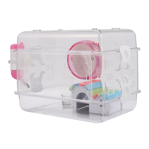 VILLFUL 1 Satz Hamsterkäfig Big Castle Acryl Transparent Set Hamsterschlaf Dekoration für zu Hause Kuscheltier Hamster Villenkäfig für kleine Haustiere Haustierhaus Traum von VILLFUL