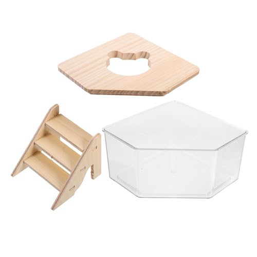 VILLFUL 1 Set Hamster Bade Sandkasten Kleiner Chinchilla Staub Badebehälter Rennmaus Sand Badewanne Rennmaus Toilette Hamster Sand Badezimmer Rennmaus Badezimmer Hamster Badekoffer von VILLFUL