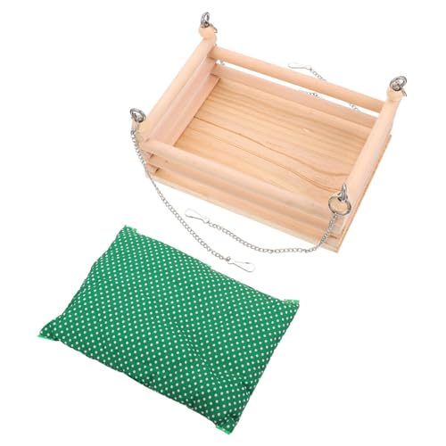 VILLFUL Tier Hängematte Holz Hamster Hängen Bett Warme Baumwolle Pad Pet Supplies von VILLFUL