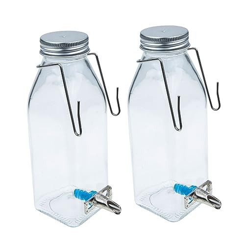 VILLFUL 1 Set Haustier Kaninchen Wasserflasche, Austauschbare Hasen Tränke, Haustier Hasen Wasserflasche, Kaninchen Zubehör, Käfig, Hasen Tränke, Hasen Wasserflaschenspender, von VILLFUL