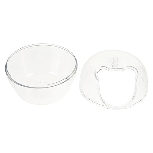 VILLFUL 1 Stück Hamster Bad Sand Bad Behälter Transparent Kunststoff Toilette Pet Liefert von VILLFUL