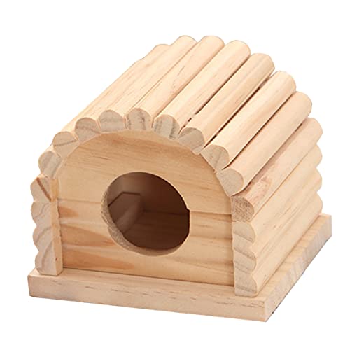 VILLFUL 1 Stück Holz Hamsterhaus Einfacher Hamster Schelter Nest Praktische Haustier Liefern von VILLFUL