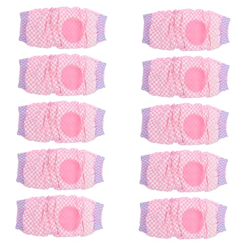 VILLFUL 12St Haustierwindeln Tierschutz pet Supplies hundezubehör urin unterlage Dog Accessories Pet Pee Pads Hundewindel Windel für Hündin saugfähige Haustierwindel Ballaststoff Rosa von VILLFUL