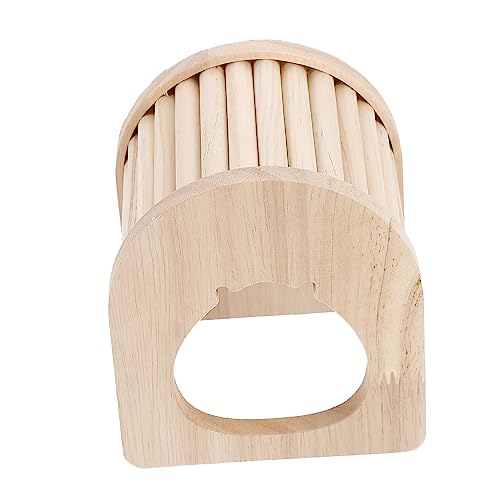 VILLFUL 1pc Holz Hamster Bett Haustier Schlafen Holz Design Nest Für Hamster Schlaf Ort Spielzeug von VILLFUL