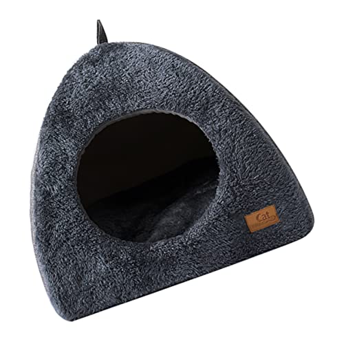 VILLFUL 1Stk Katzennest Katze Zelt Katze warme Hütte Plüschbett für Katzen Kätzchen Schlafnest Haustier Kätzchen warme Matte Katzenschlafbett verdicken Katzenhaus Katzenmatte Tuch von VILLFUL