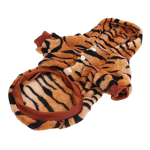 VILLFUL Tiger-modellierung Hundekleidung 1 Stück Cosplay Mantel Für Hund Warme Hundebekleidung Für Outdoor-aktivitäten von VILLFUL