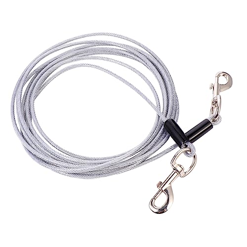 VILLFUL 1pc Creative Double Head Pet Chain Verlängerte Hundeleine Pet Pulling Rope Kit von VILLFUL