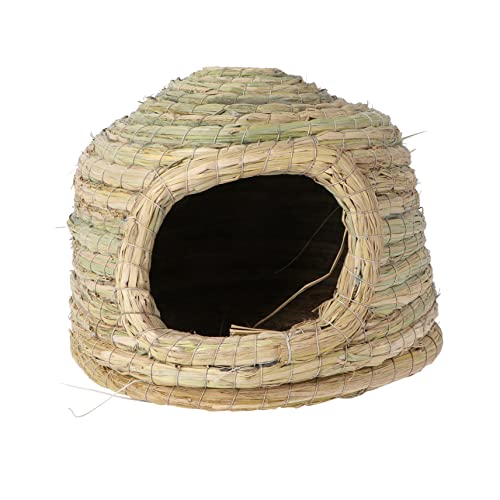 VILLFUL 1pc Handgemachtes Vogelnest Dekoratives Vogelhaus Stroh Gewebtes Vogelzuchtnest von VILLFUL