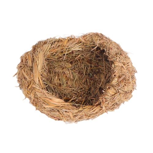 VILLFUL 1pc Stroh Weben Pet Nest Dekorative Katze Haustier Liefern (hellgelb) von VILLFUL