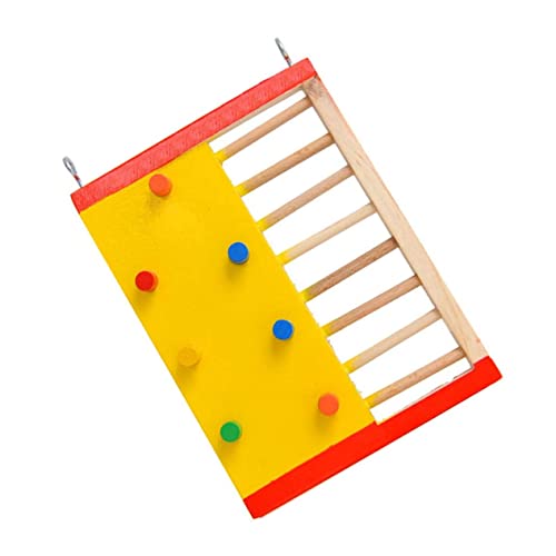 VILLFUL 1stk Hamster Kletter Leiter Zubehör Für Wellensittichkäfige Kleintierprodukte Für Haustiere Kletterspielzeug Hamster-trainingsspielzeug Kletterleiter Für Kleintiere Hölzern von VILLFUL