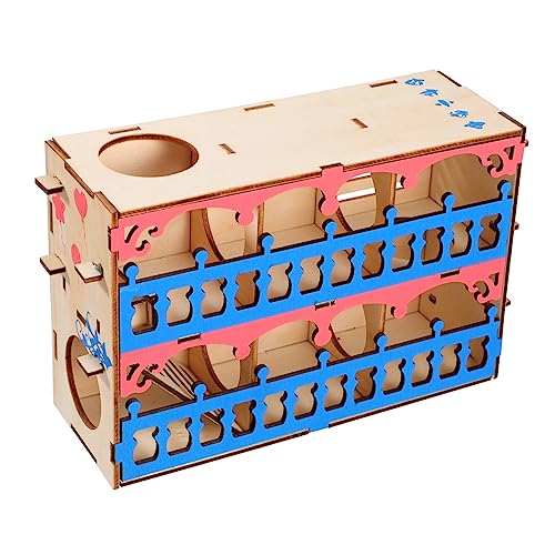 VILLFUL Hamster Labyrinth Set Holz Futtersuche Spielzeug Tunnel Zwerg Hamster Käfig magnetische Labyrinth von VILLFUL