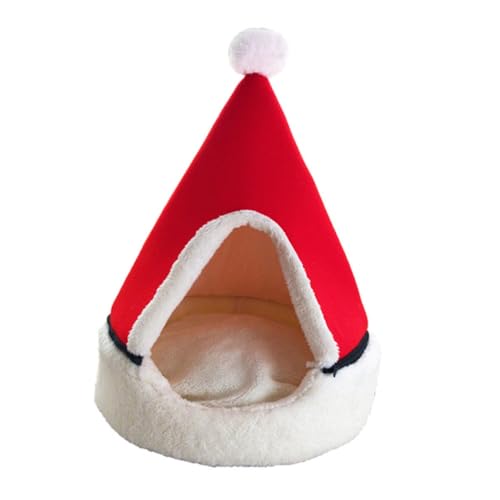 VILLFUL 1pc Haustier Bett Katze Weihnachten Baum Form Geschlossen Höhle Zelt Warme Material für Tiere von VILLFUL