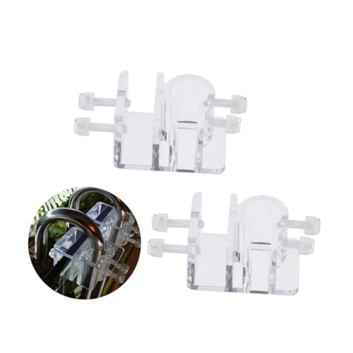 VILLFUL Aquarium Wasser Rohr Klemme Stabile Klemme für Fisch Tank Schlauch 2 Acryl Clips von VILLFUL