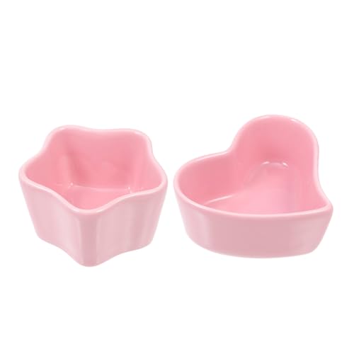 VILLFUL 2 Stücke Hamster Food Bowl Keramik Kein Umsatz Fütterungsschalen Pet Feeder Für Bunny von VILLFUL