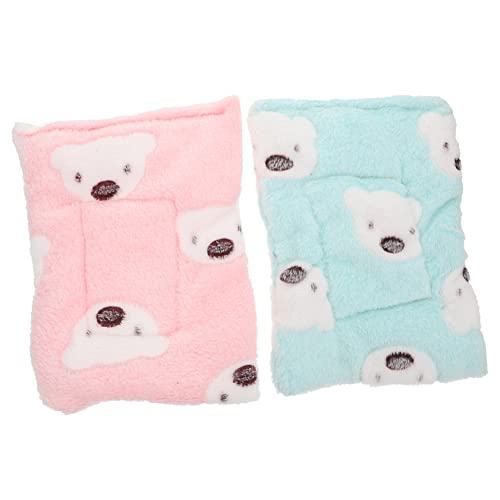 VILLFUL Hamster Nest Kissen Nesting Pad Wärme Komfortable Guinea Pig Liner Käfig Matte 2pcs von VILLFUL