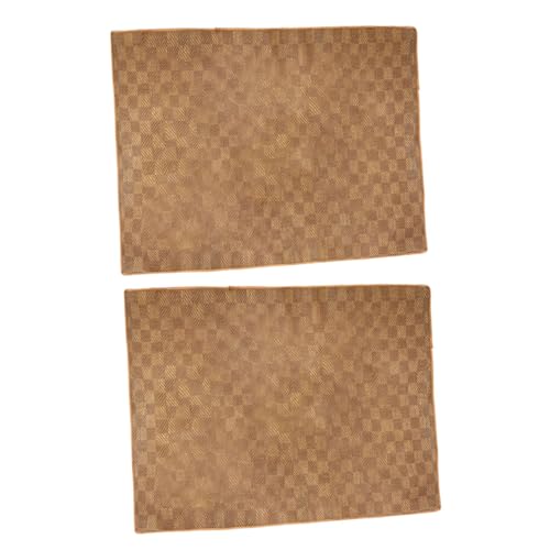 VILLFUL Welpen Innen Kühlung Kissen 2PCs Sommer Haustier Schlaf Matte Rattan Gewebte Textur von VILLFUL