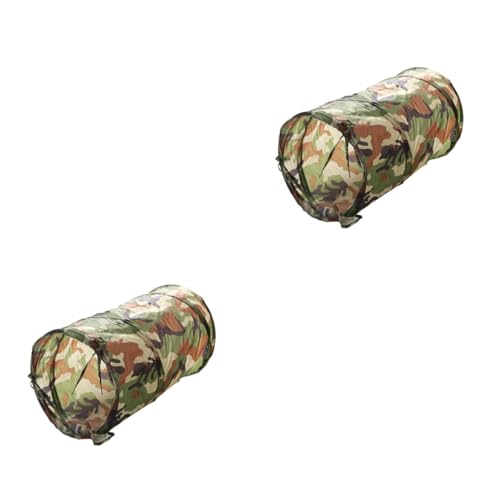 VILLFUL 2st Katzenspielzeug Katzentunnel Kätzchenröhren Katzengeschenke Katzenspieltunnel Camouflage von VILLFUL